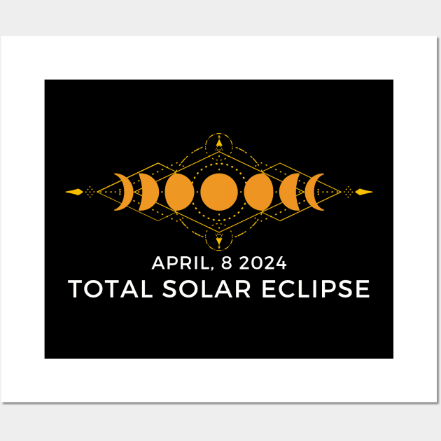 SOLAR ECLIPSE APRIL 8, 2024 NICKLACE Wall Art by Lolane